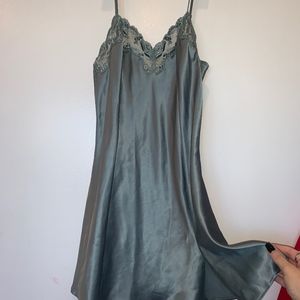 Victoria’s Secret Blue/Grey Silk Lace Nightie